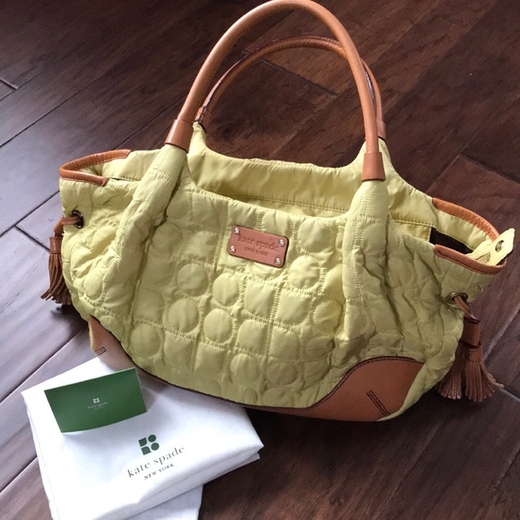 Authentic Kate Spade Stevie Signature Fabric Bag - Picture 2 of 8